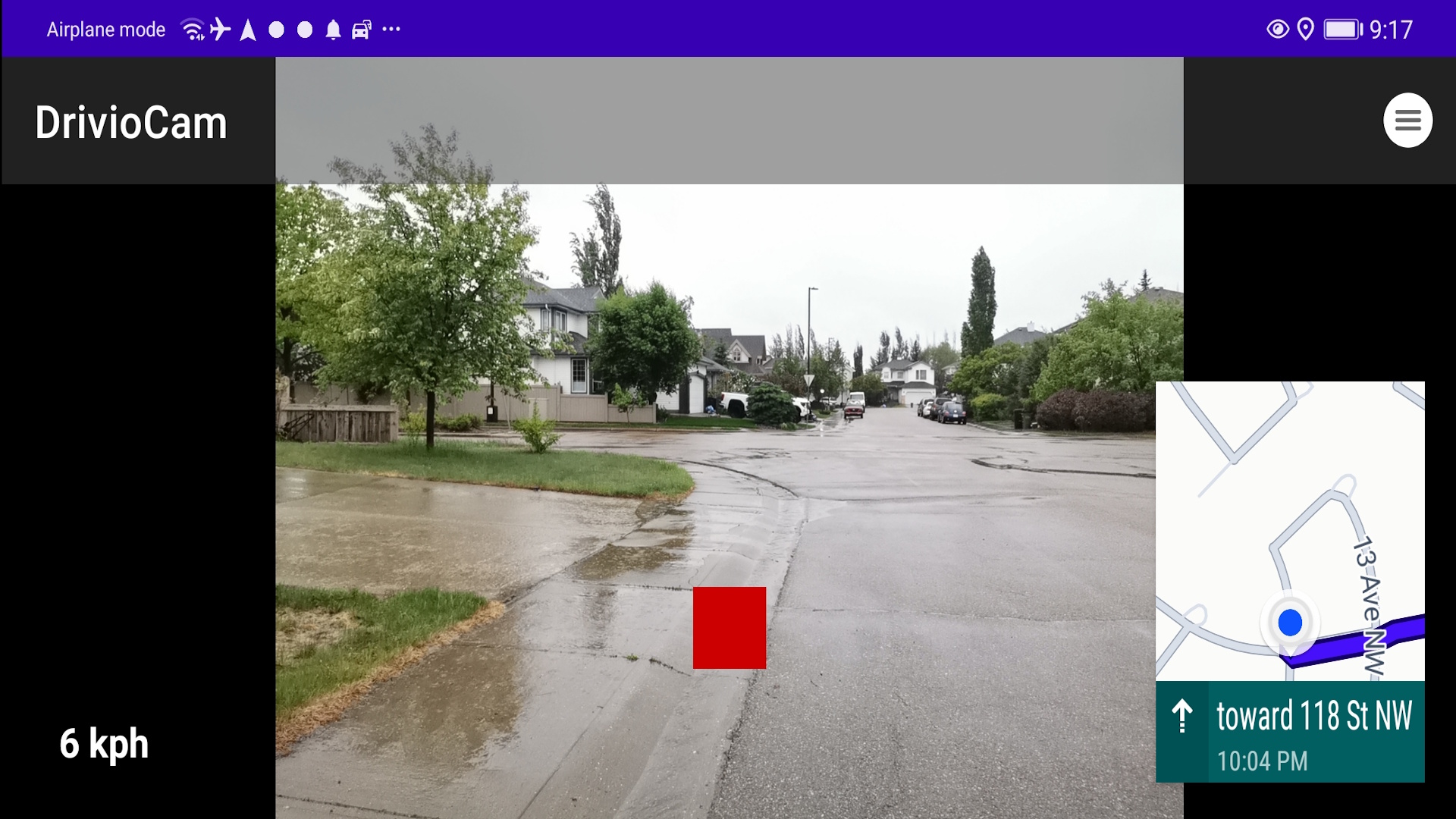 DrivioCam recording while navigating